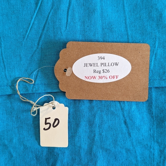 NWT 100% Cotton Handmade Beaded Sari Patchwork Home Decor Accent Pillow Cover - Picture 4 of 5